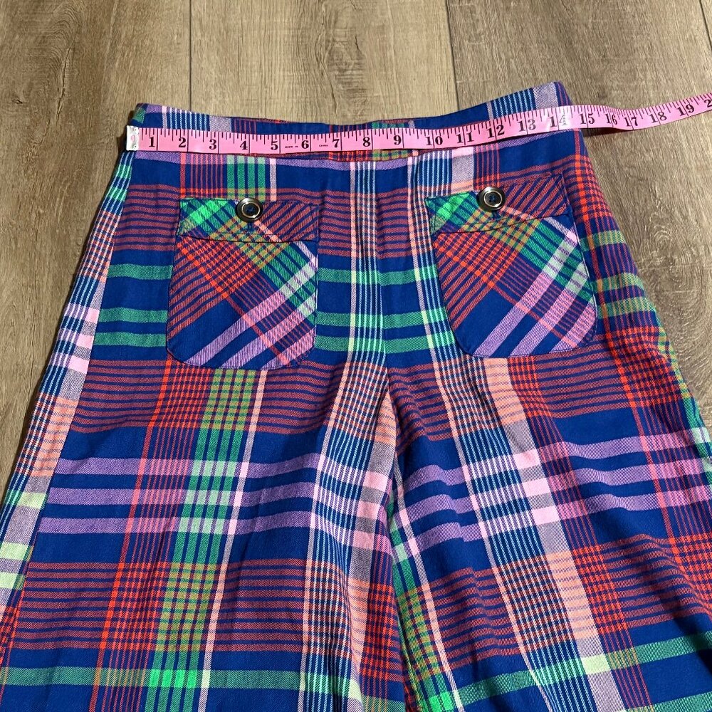 Maeve Multicolor Plaid Wide Leg Pants - Picture 10 of 15